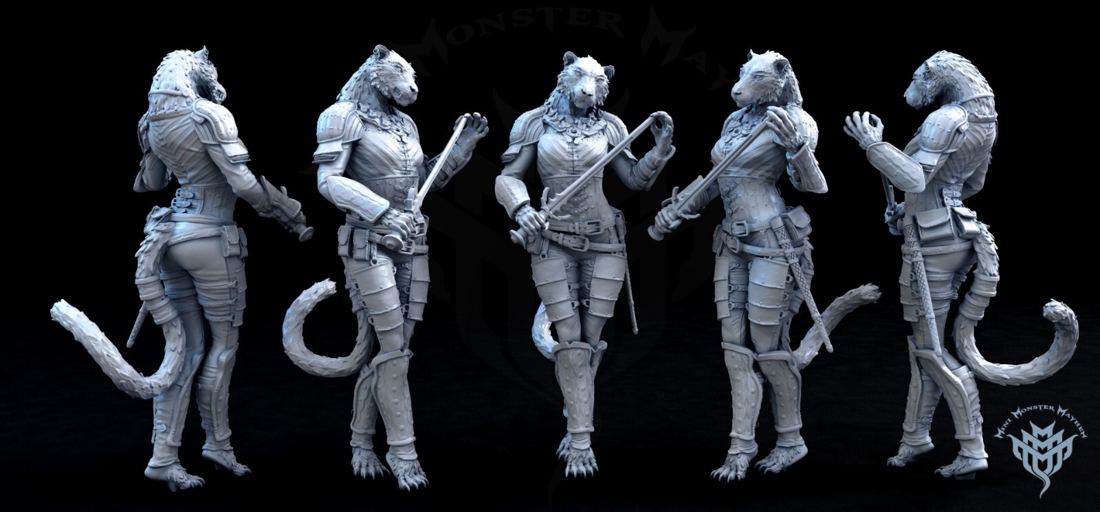 Tabaxi Duo Legion Terrain Scenery Tabletop Miniatures