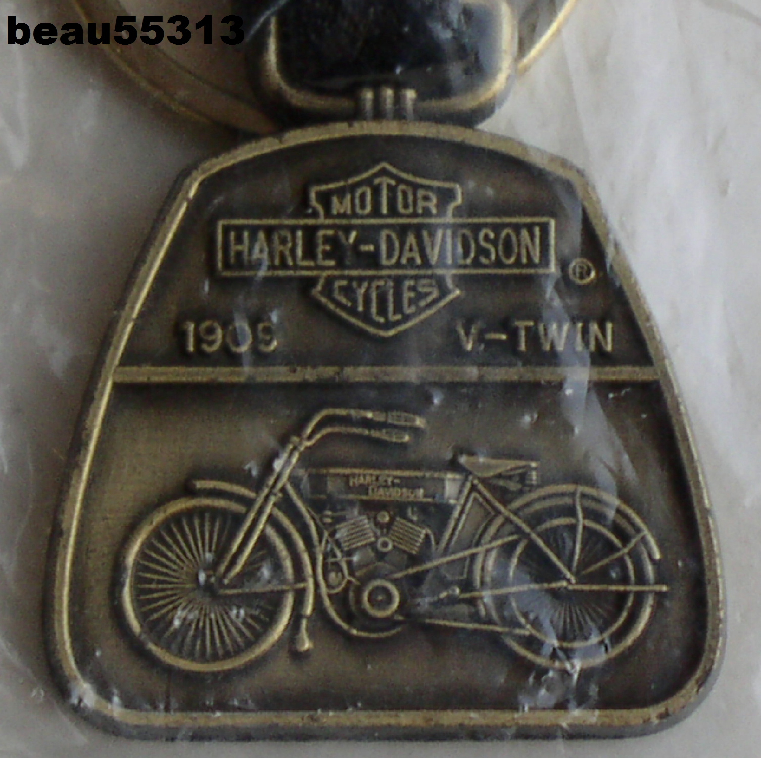 ⭐1987 HARLEY DAVIDSON 1909 V-TWIN MOTORCYCLE KEY CHAIN FOB