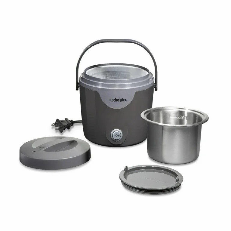 Proctor Silex Portable Electric Lunch Box Food Heater and 20 oz Meal Warmer w...