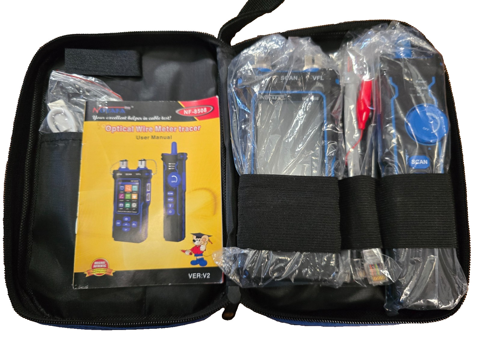 NF-8508 Wire Tracker Multi-function Optical Wire Meter Network Line Finder