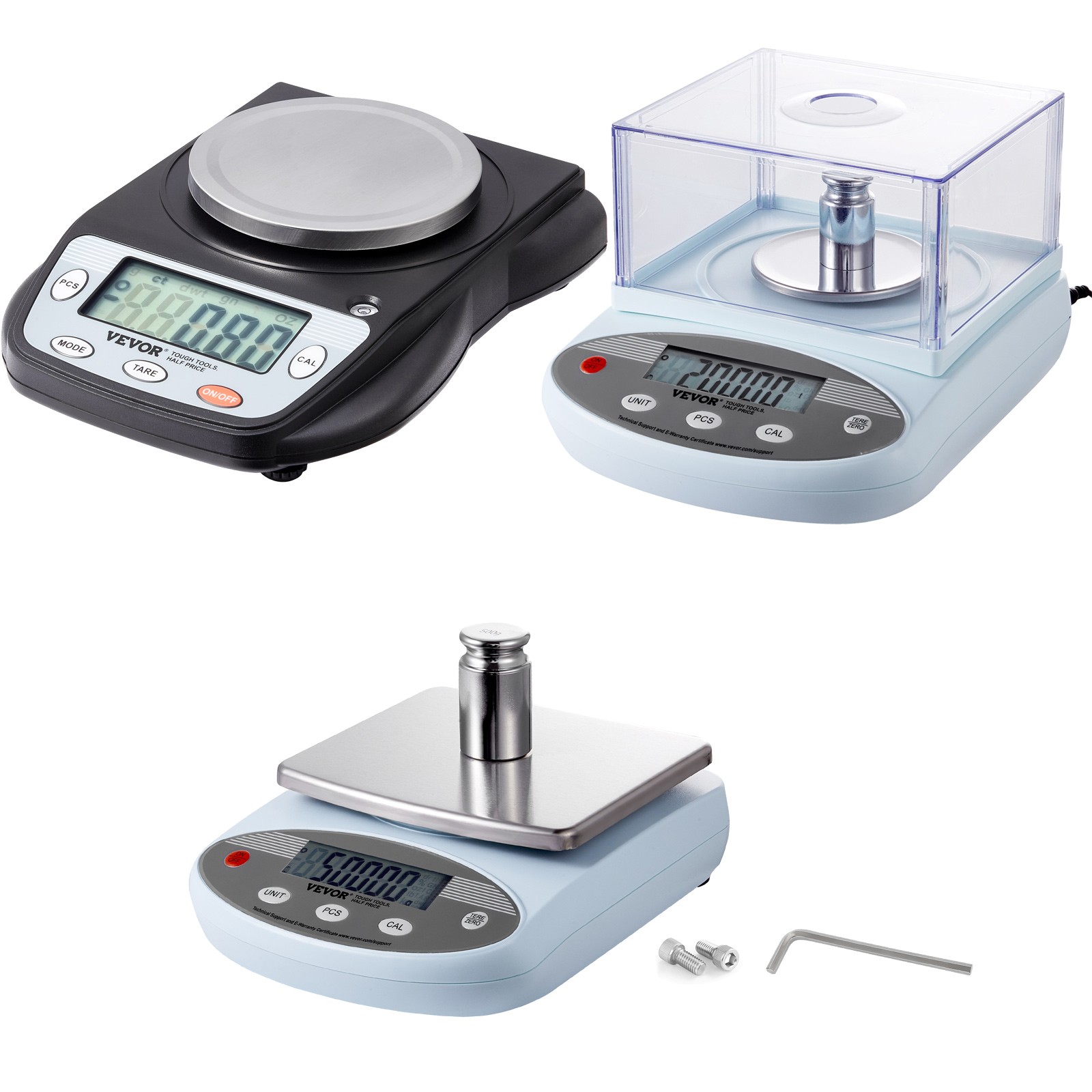 Analytical Balance Lab Scale 0.5-3kg 6/13 Units Conversion Electronic