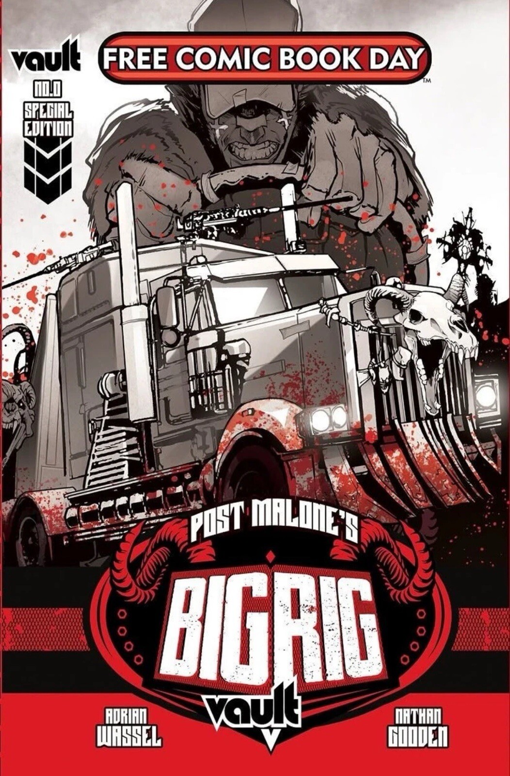 Post Malone's Big Rig #0 Special Edition FCBD (Vault, 2025) NM