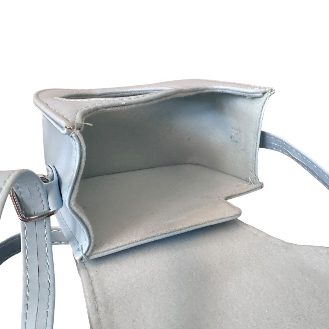 Fujifilm Instax Mini Camera Case Light Blue Synthetic Leather Crossbody Strap