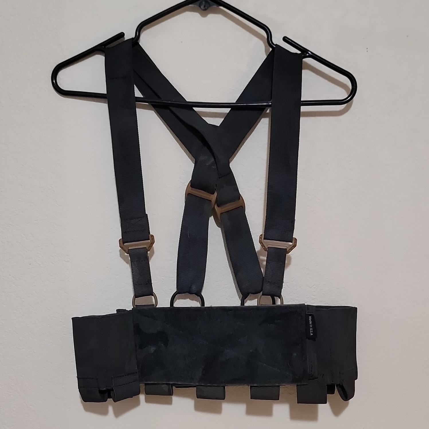 T.REX ARMS Ready Rig Chest Rig Harness Dyed Black Nylon Adjustable Made in USA