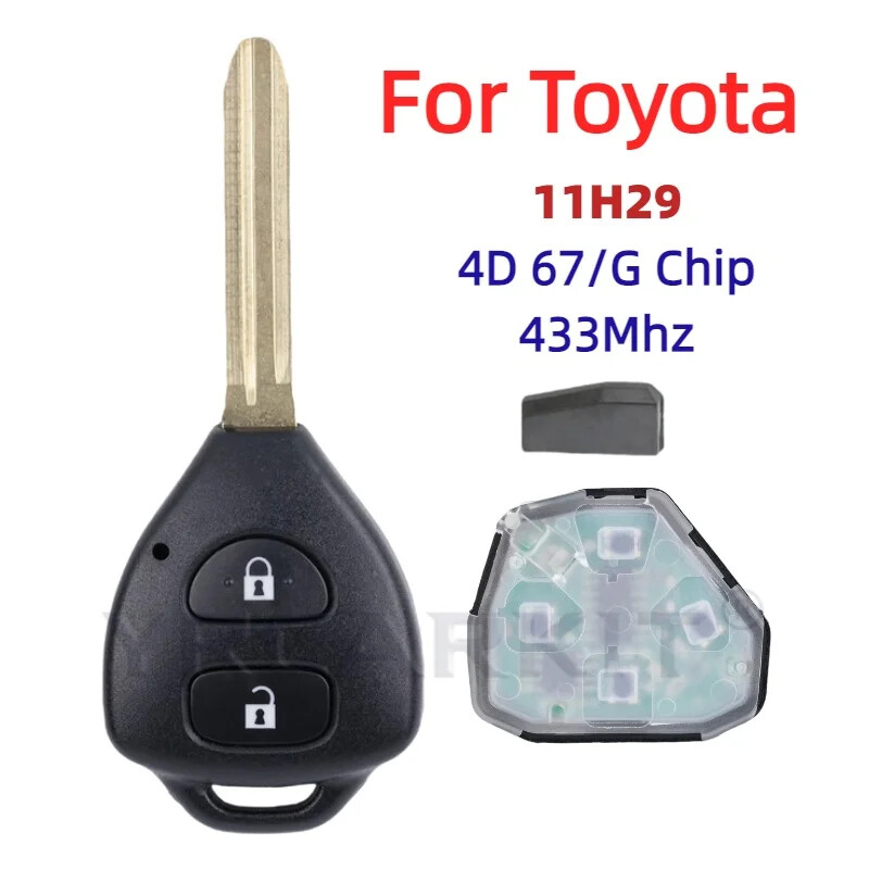 Fit For Toyota RAV4 Corolla Europe 2006 -2010 2 Buttons Smart Remote Car Key Fob