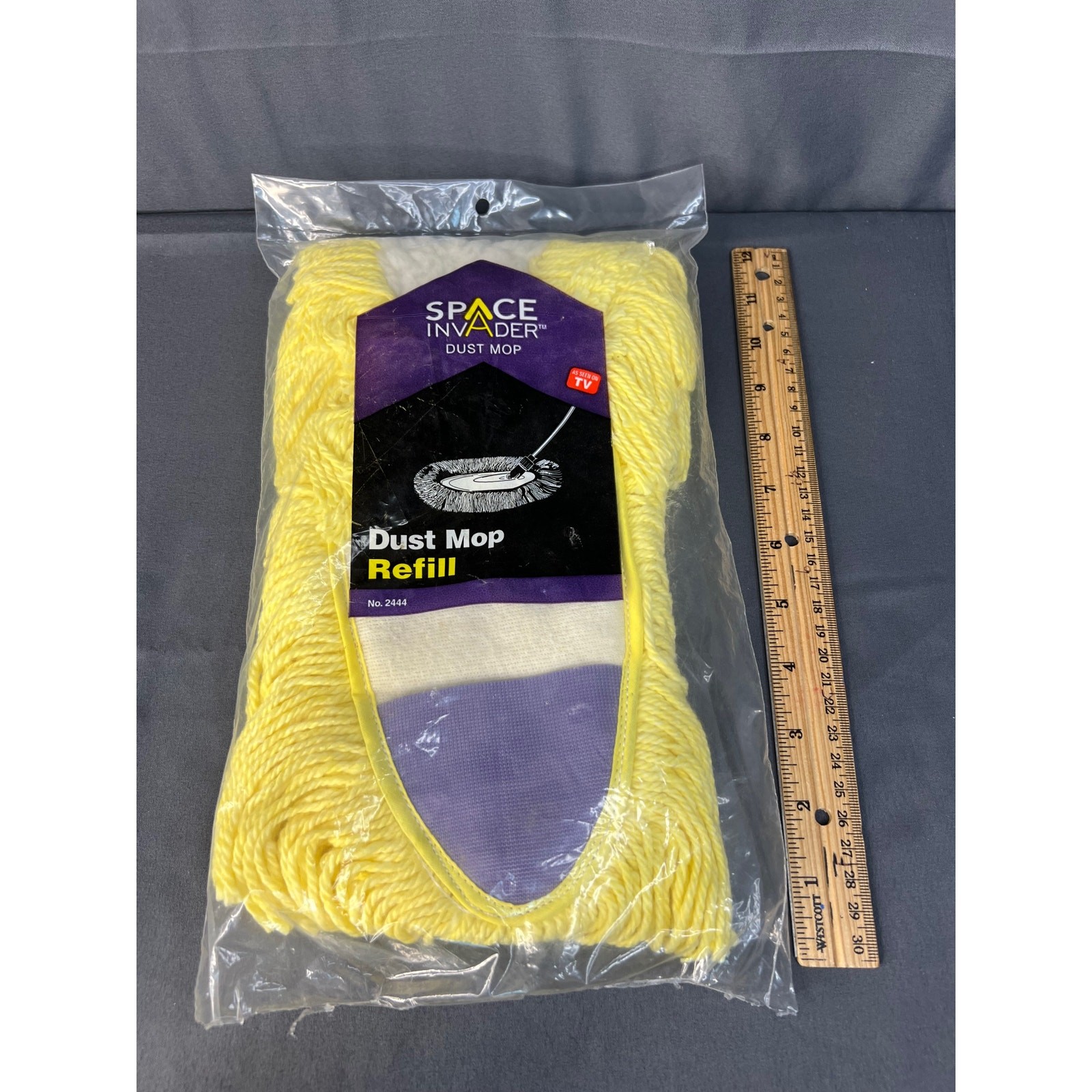 Space Invader Yellow Microfiber Dust Mop Refill Flat Mop Head MPN 2444
