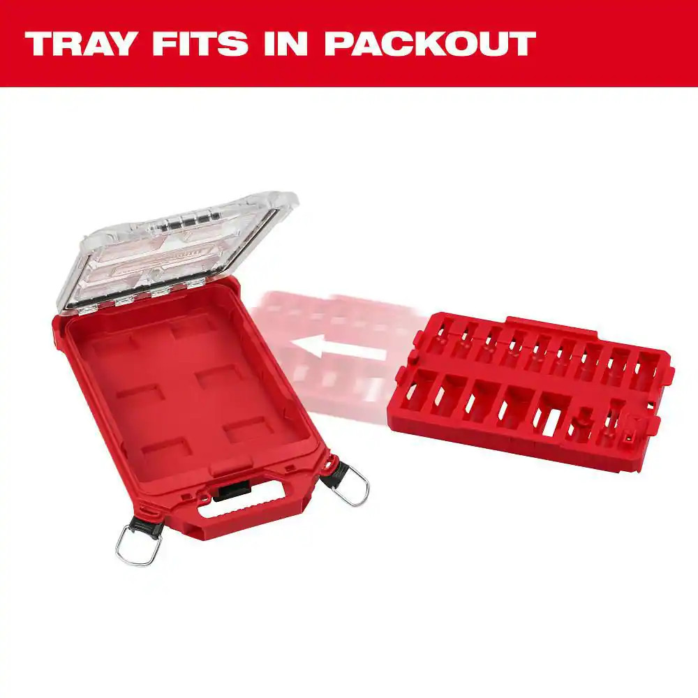 SHOCKWAVE 3/8 In. Drive SAE Socket 17-Piece (Tray-Only)