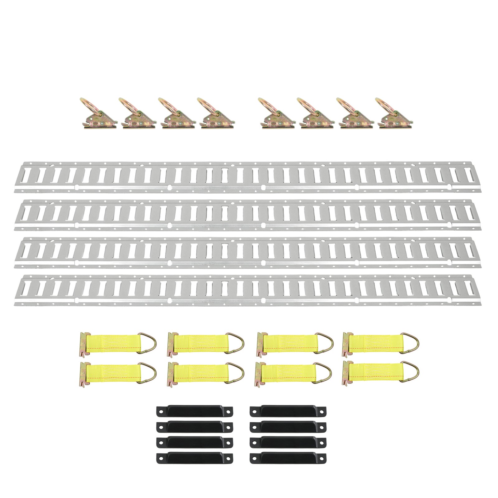 For Enclosed Cargo Trailers 24PCS 5ft E Track Kit – Secure Tie-Down Rails