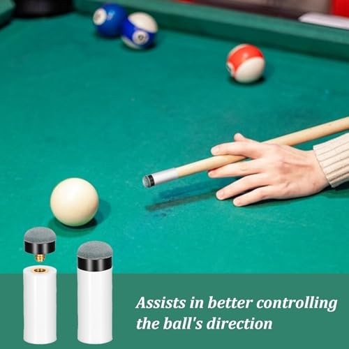10Sets PPool Cue Tips Replacement Kit, No Glue Pool Cue Tips with White