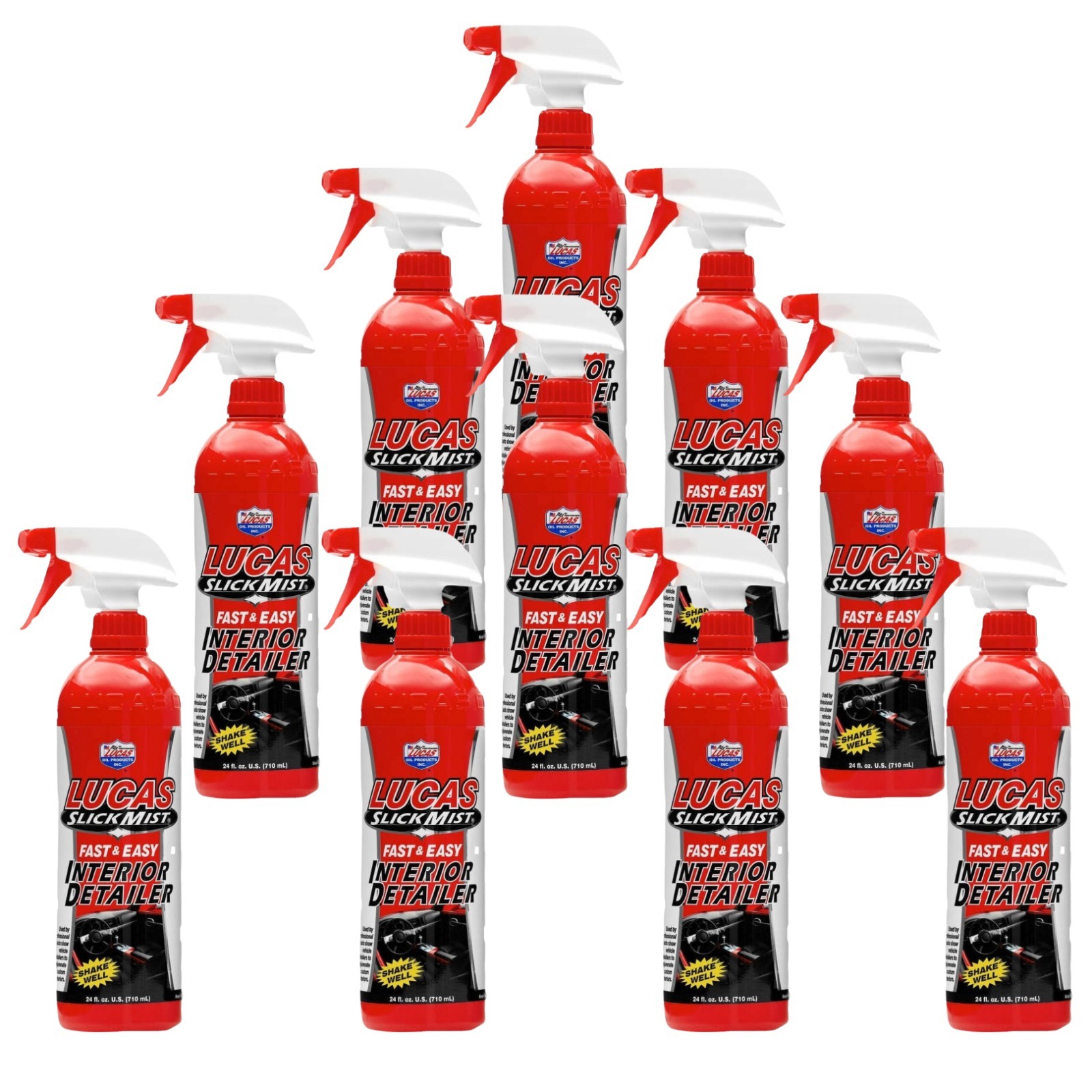 Interior Detailer Spray Lucas Oil 10514 Slick Mist Detailer 24oz 10 Pack