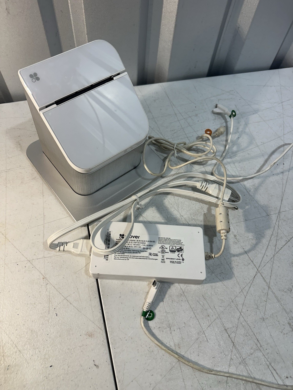 Clover P100 POS Receipt Printer w/ Power Adapter & Stand Tested Working