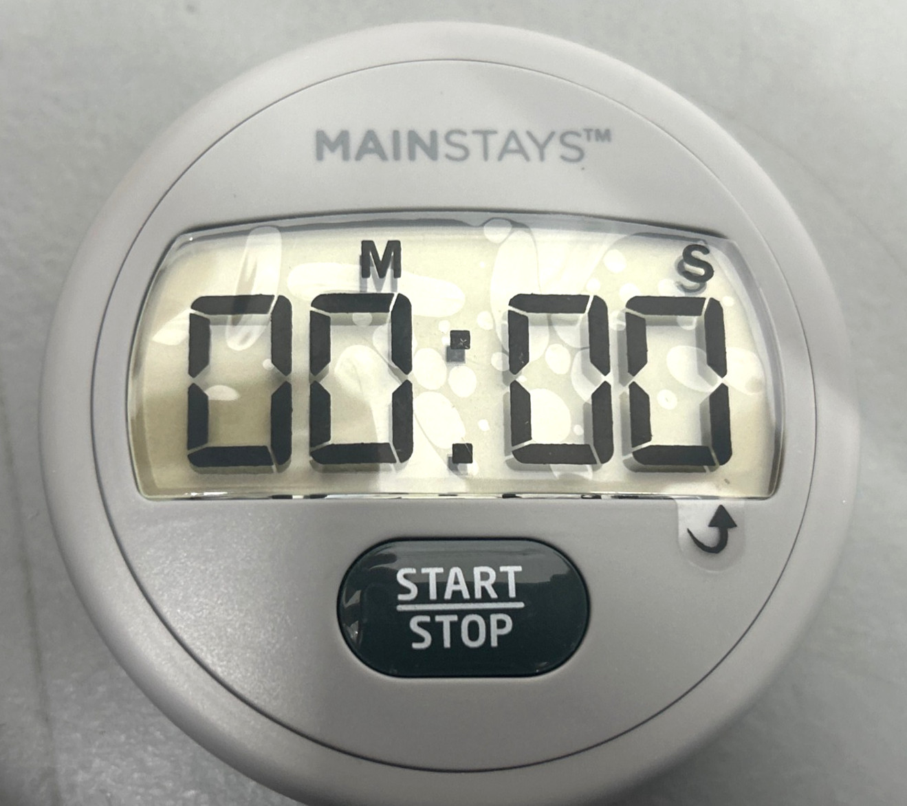 Mainstays Digital Kitchen Timer,Magnetic Countdown Count up Timer with Large LCD