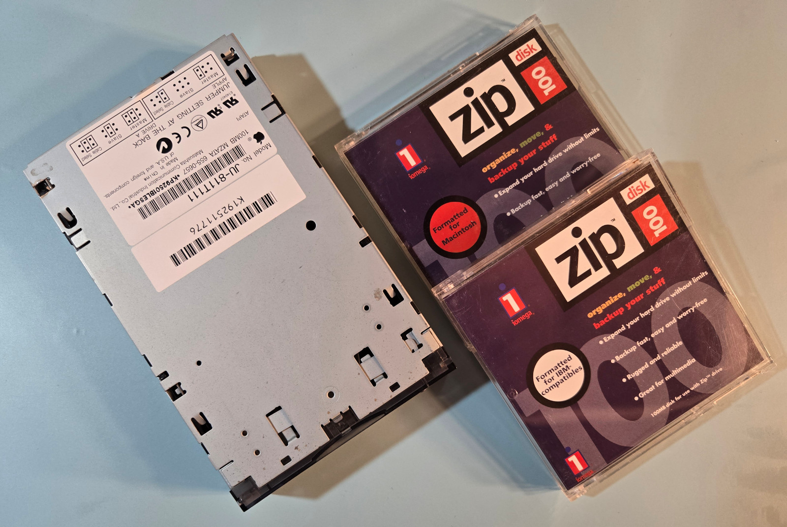 Panasonic JU-811T111 Internal Zip 100 Drive | ATAPI IDE | Translucent Black Face