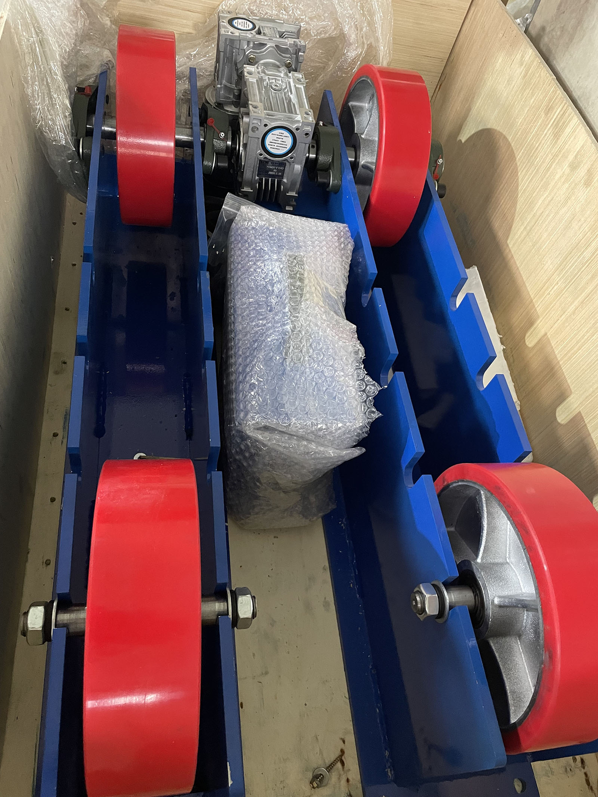 4400LB Adjustable Linkage Roller Welding Support Welding Tank Turning Rolls 110V