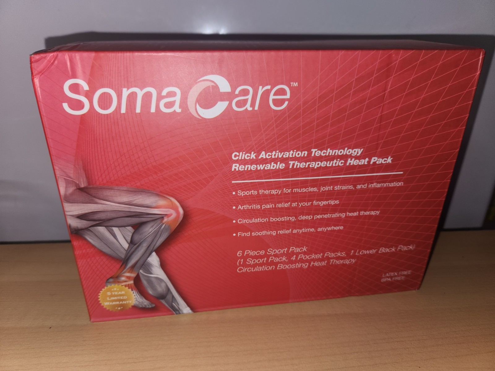 Soma Care 6-Piece Sport Pack Circulation Boosting Heat Therapy L