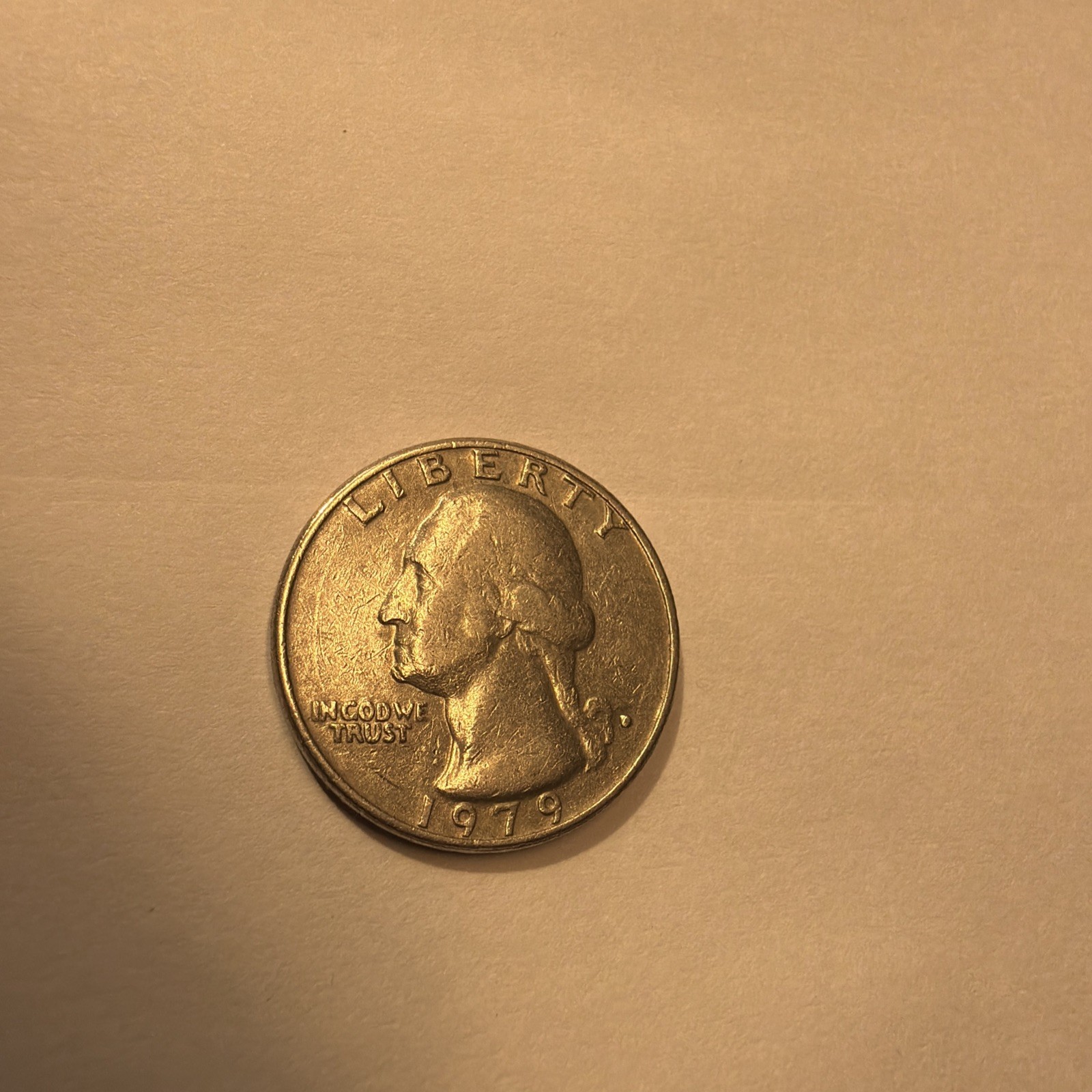 1979 D Washington Quarter Filled in Mint Mark Error Coin
