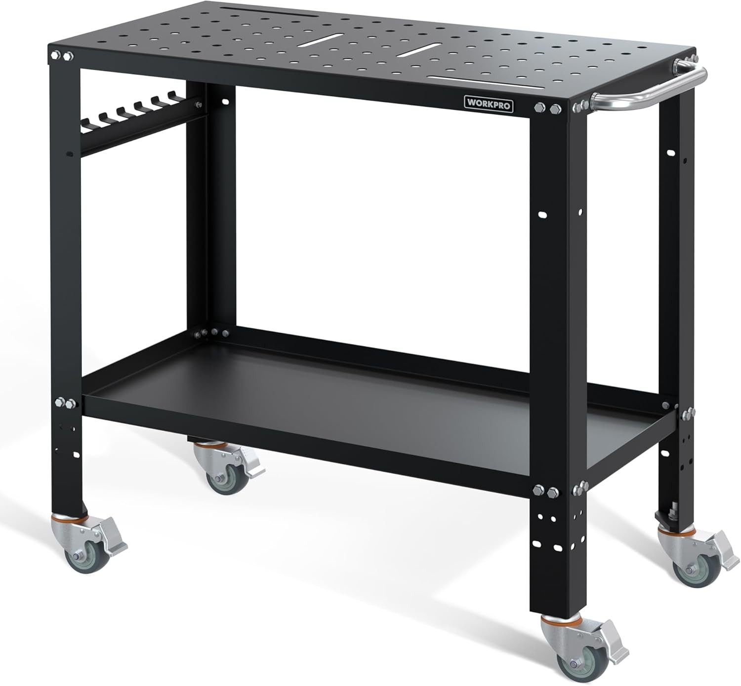 WORKPRO 36"×18" Welding Table 1200 lbs Load Capacity 5/8" Hole Welding Workbench