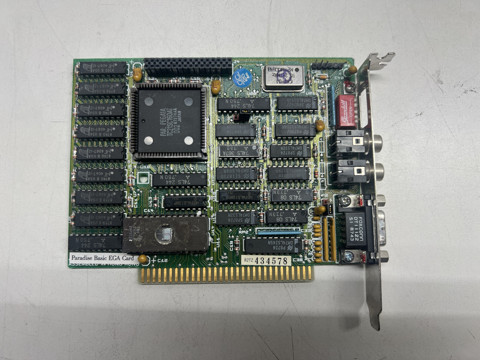 PARADISE BASIC EGA CARD WESTERN DIGITAL / WD PARADISE BASIC EGA CARD 8BIT ISA