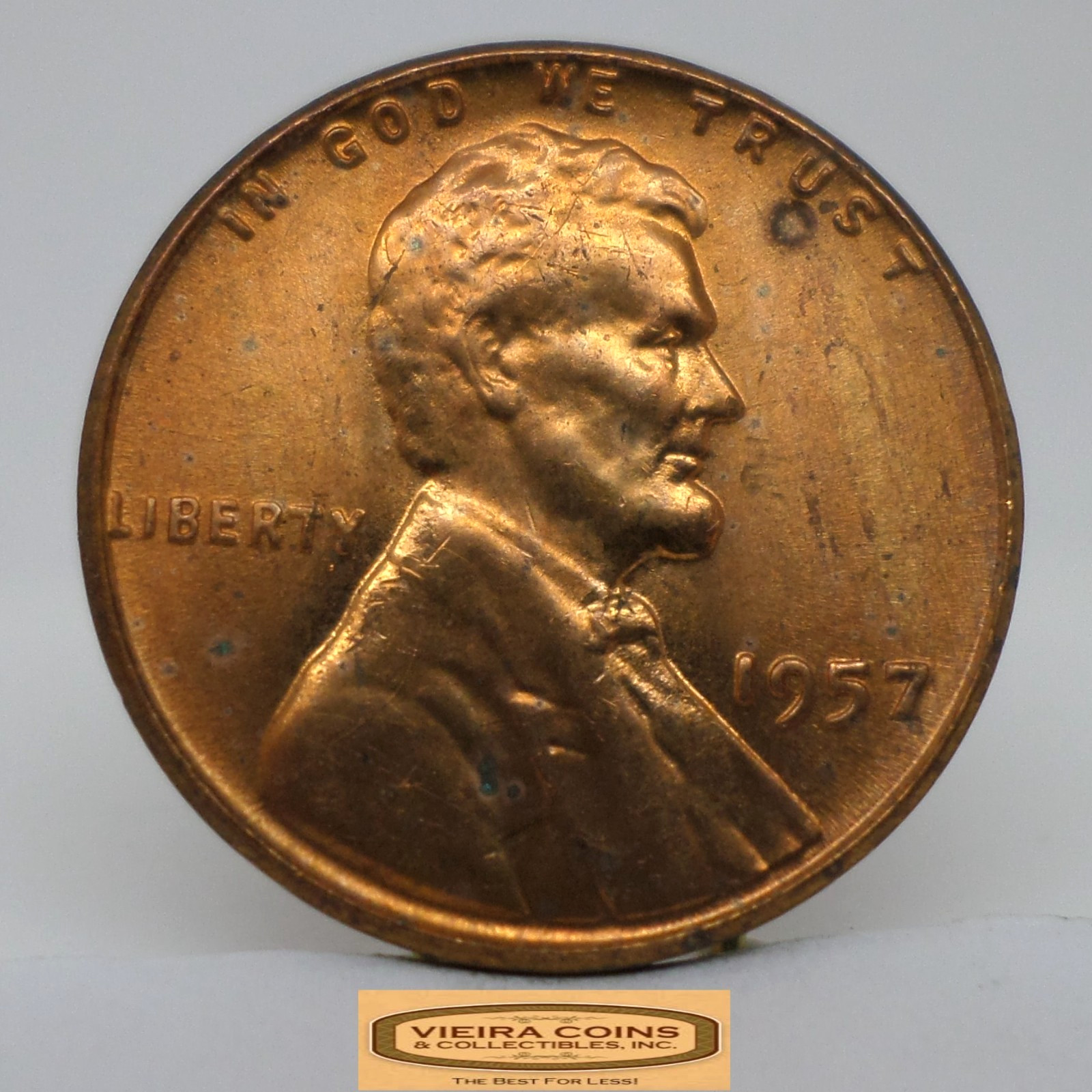 1957 Lincoln Wheat Cent, High Grade - #C48730NQ