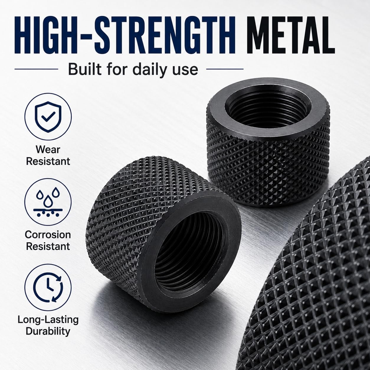 4-Pack Combo: 2 x 5/8x24 Thread Protectors & 2 x 1/2x28 Thread Protectors - D...