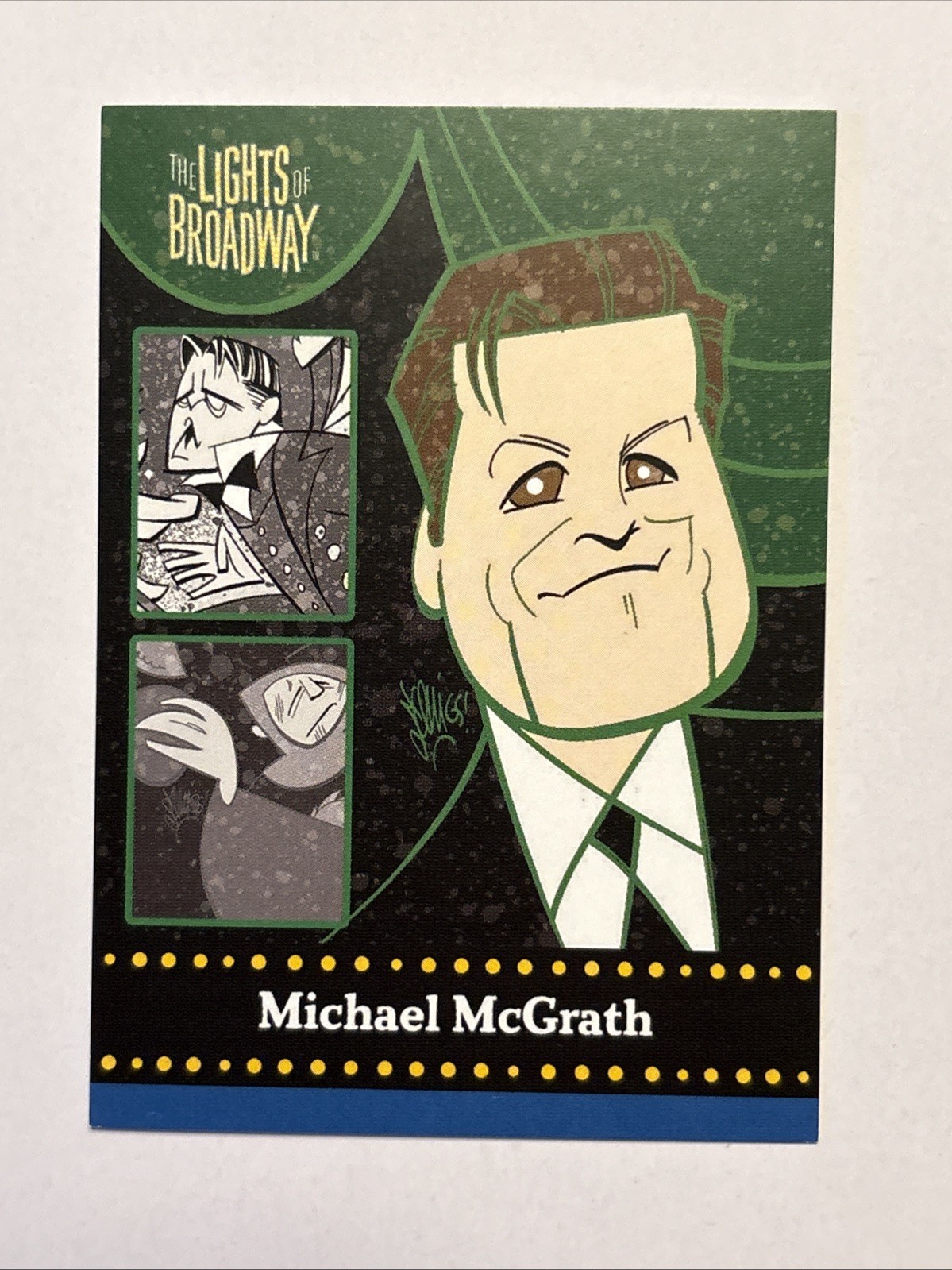 MICHAEL McGRATH Actor 2023 Edition LIGHTS OF BROADWAY Show Cards TRADING CARD!