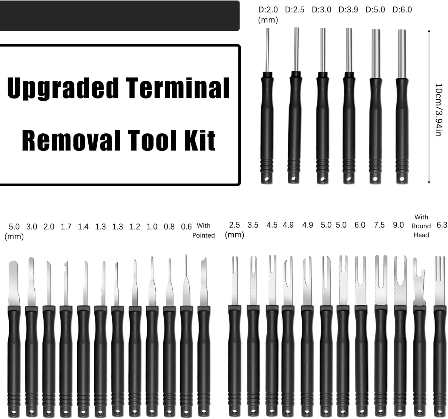 34Pcs Terminal Removal Tool Kit, Electrical Pin Removal Tool Kit,Electrical W...