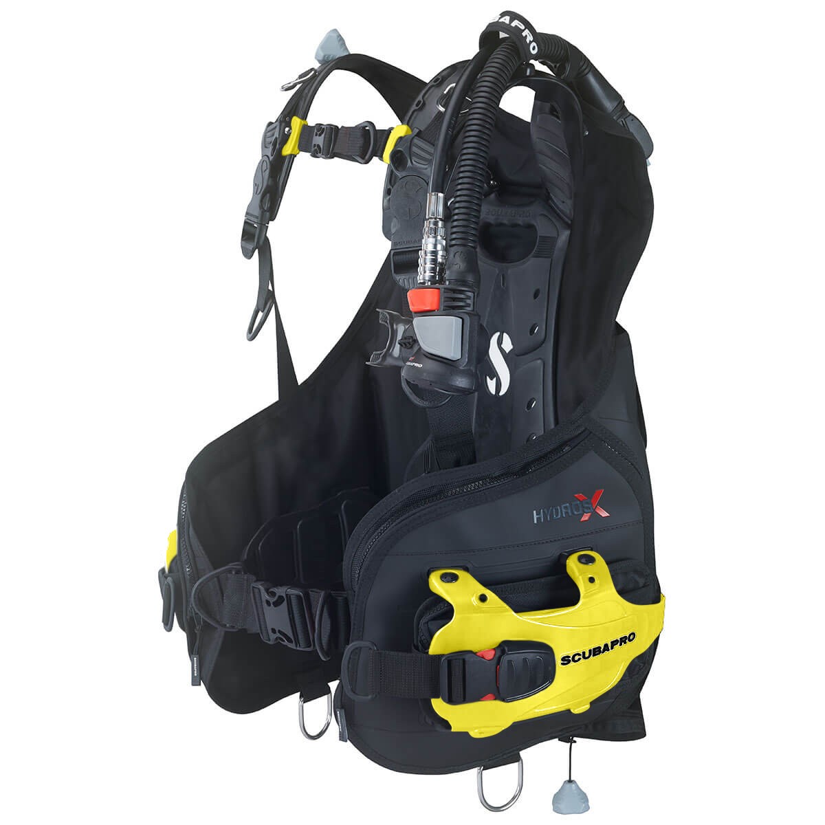 ScubaPro Hydros X Air2 Men's Size L with Yellow Color Kit Installed