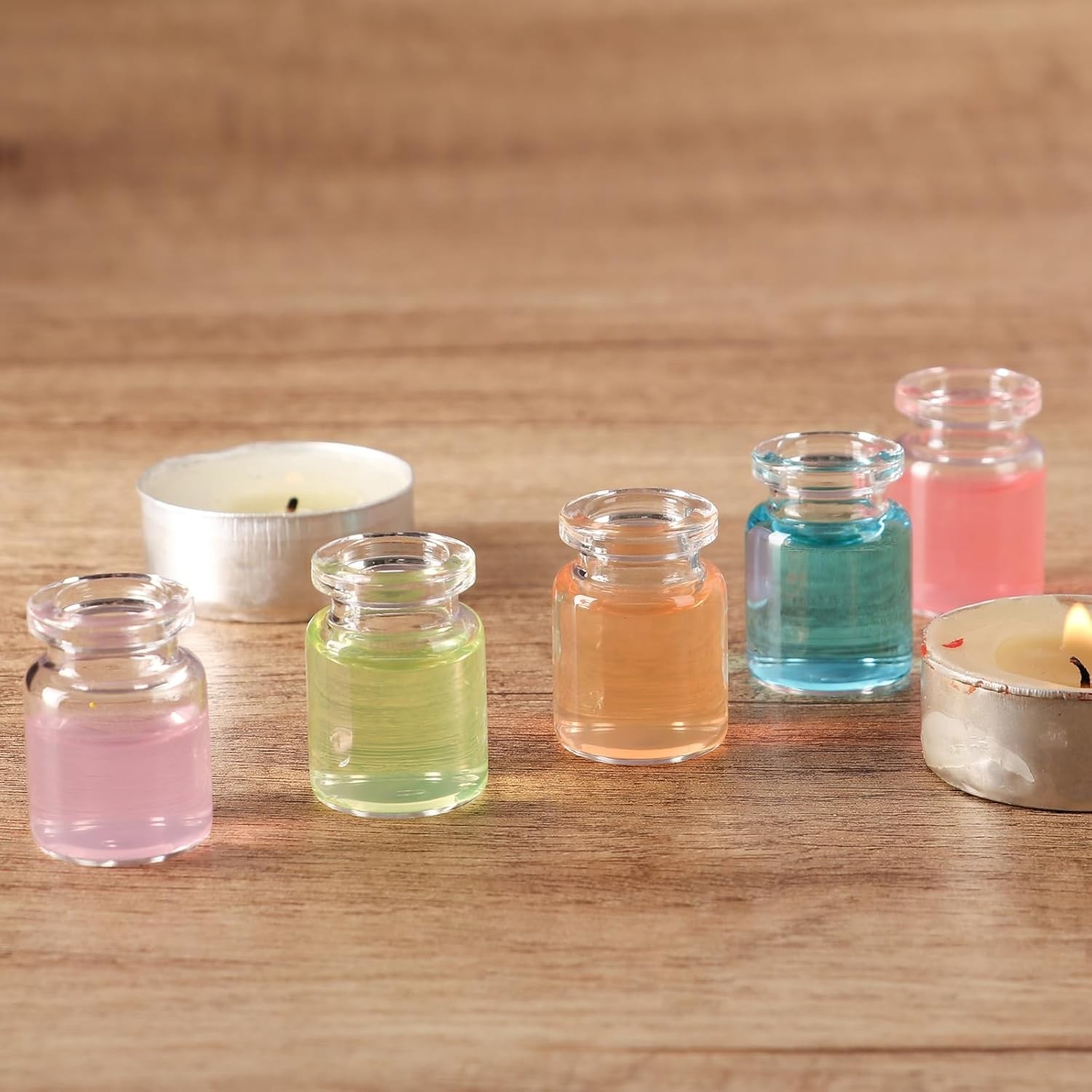 Mini Glass Bottles With Cork 5 ml, 24 Pack Tiny Jars, Small Potion Vials, Spe...
