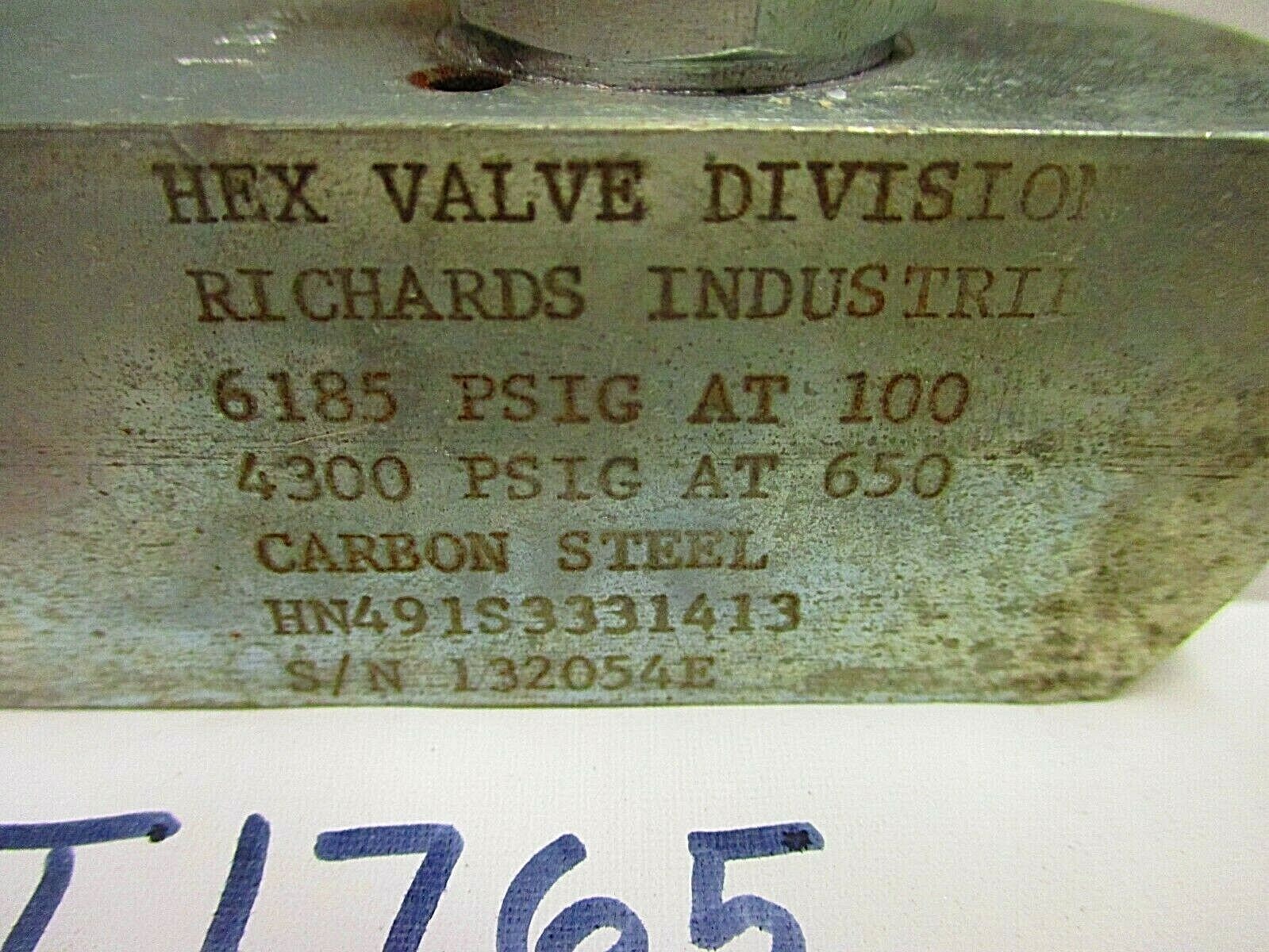 Needle Valve | HEX VALVE HN491S3331413 | 1/2" FNPT | 6185 psi | Integral Seat