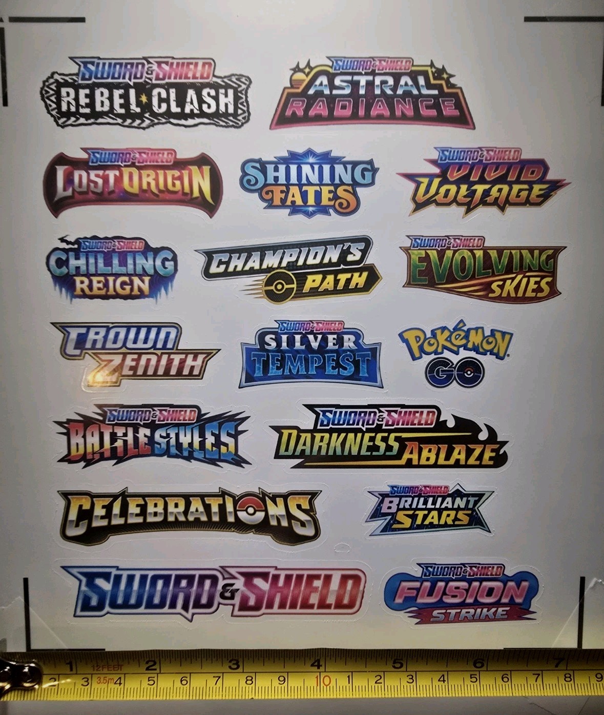 Sword & Sheild Pokemon TCG Binder Or Bulk Stickers For Master Sets! 17 Stickers