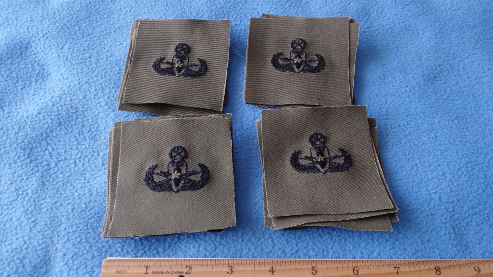 LOT OF 20 - SUBDUED EXPLOSIVE ORDNANCE DISPOSAL EOD MASTER Sew-On PATCHES - NEW