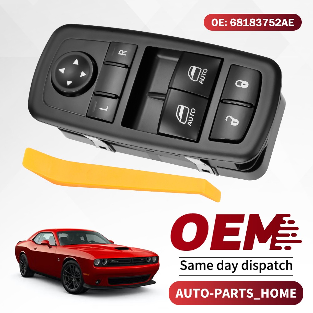 For 2015-2022 Dodge Challenger Front Left Master Power Window Switch 68183752AB