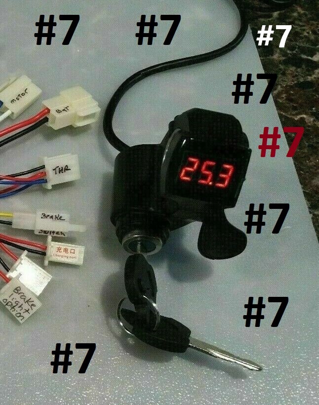36 VOLT DIGITECH THROTTLE WITH HANDLE GRIP FOR SCOOTER OR E BIKE EBIKE
