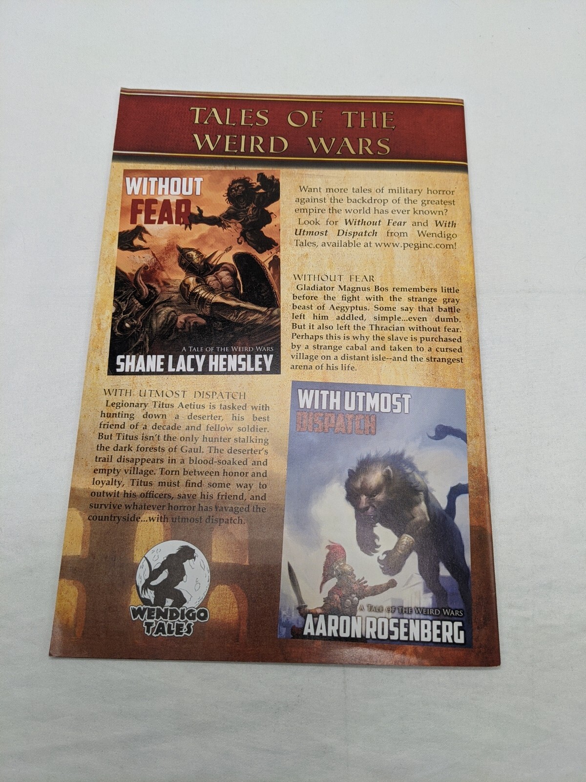 Weird Wars Rome Nox Germanica Adventure And DM Screen