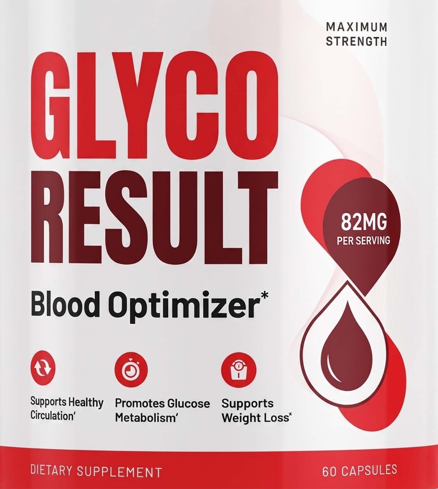 Glyco Result Blood Health Support Dietary Supplement 60 Capsules