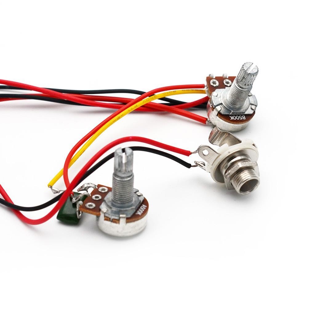 Guitar Double Coil Pickup Harness with Volume Pots