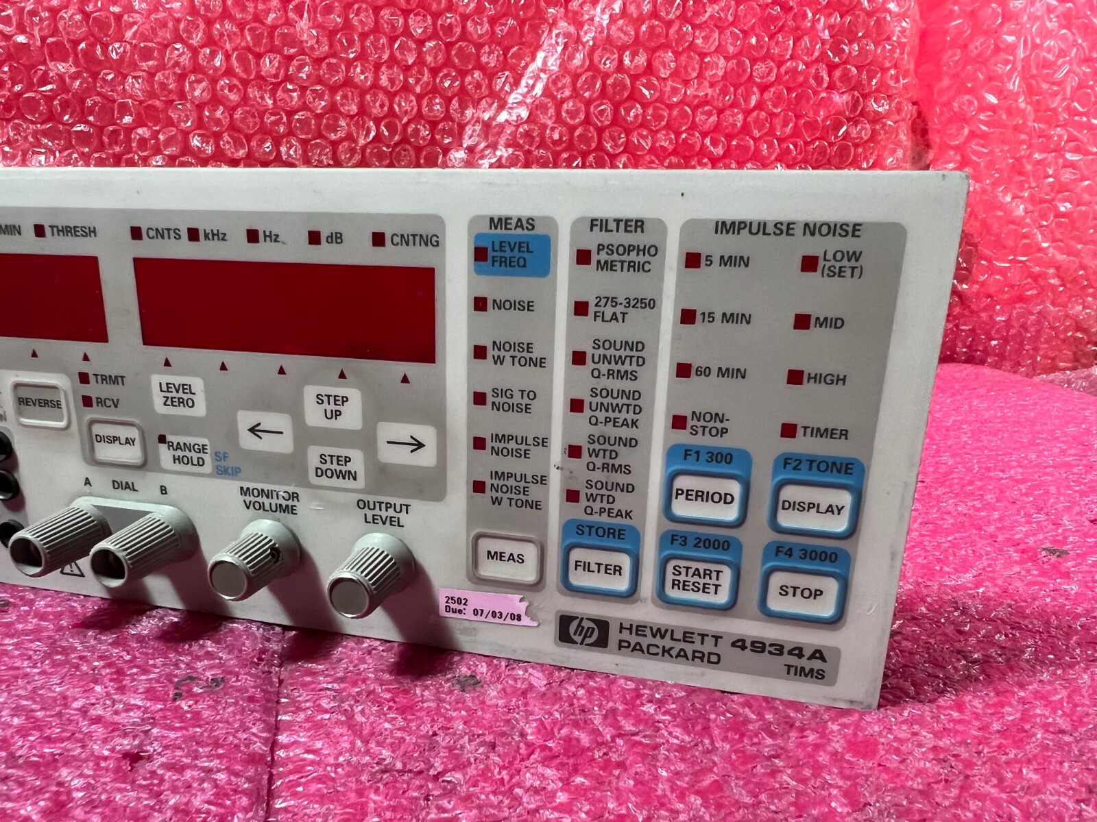 HP 4934A TIMS Tester ''Panel'' 03372-60203