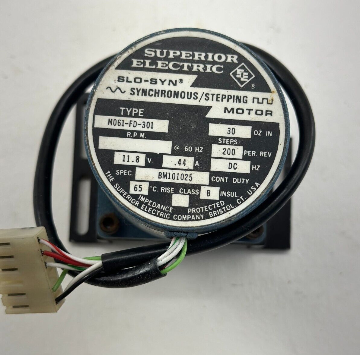Superior Electric Stepping Motor Slo-Syn Type M061-FD-301