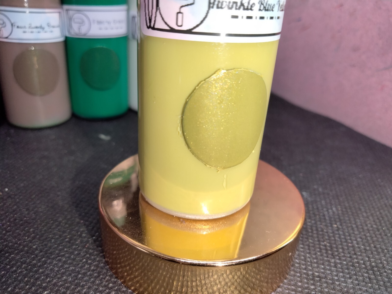 Custom Airbrush Paint: Twinkle Blue Yellow