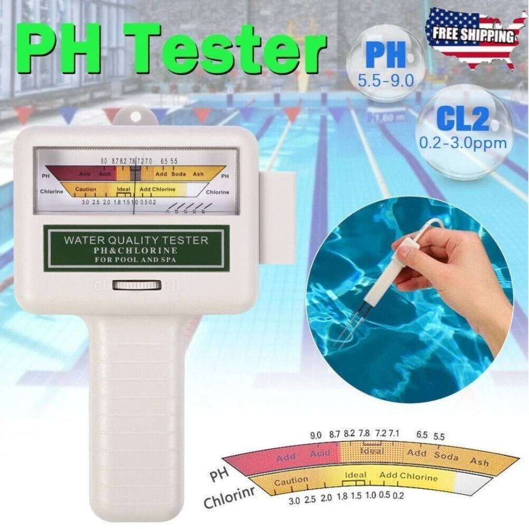 Digital Water Quality Tester Monitor Spa Hot Tub Swimming Pool Chlorine PH /CL2