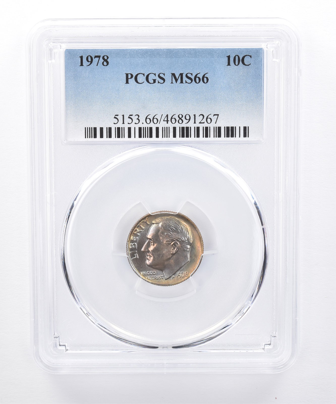 1978 Roosevelt Dime MS66 PCGS Beautiful Tone *8290