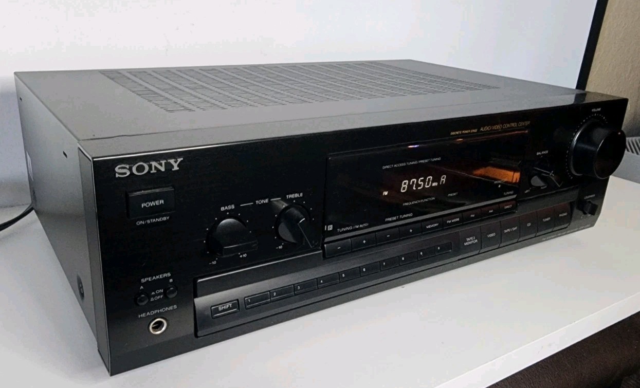 Sony STR-D390 FM-AM Stereo Receiver Audio Video Control Center Bundle w/ Remote