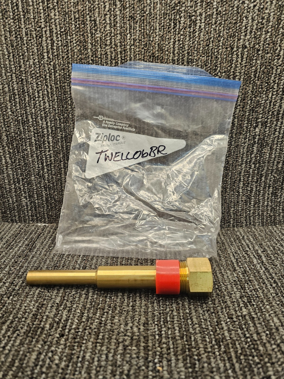 1/2" Female NPT x 6" L x 3/4" Male NPT Machined Brew Thermowell TWELL06BR