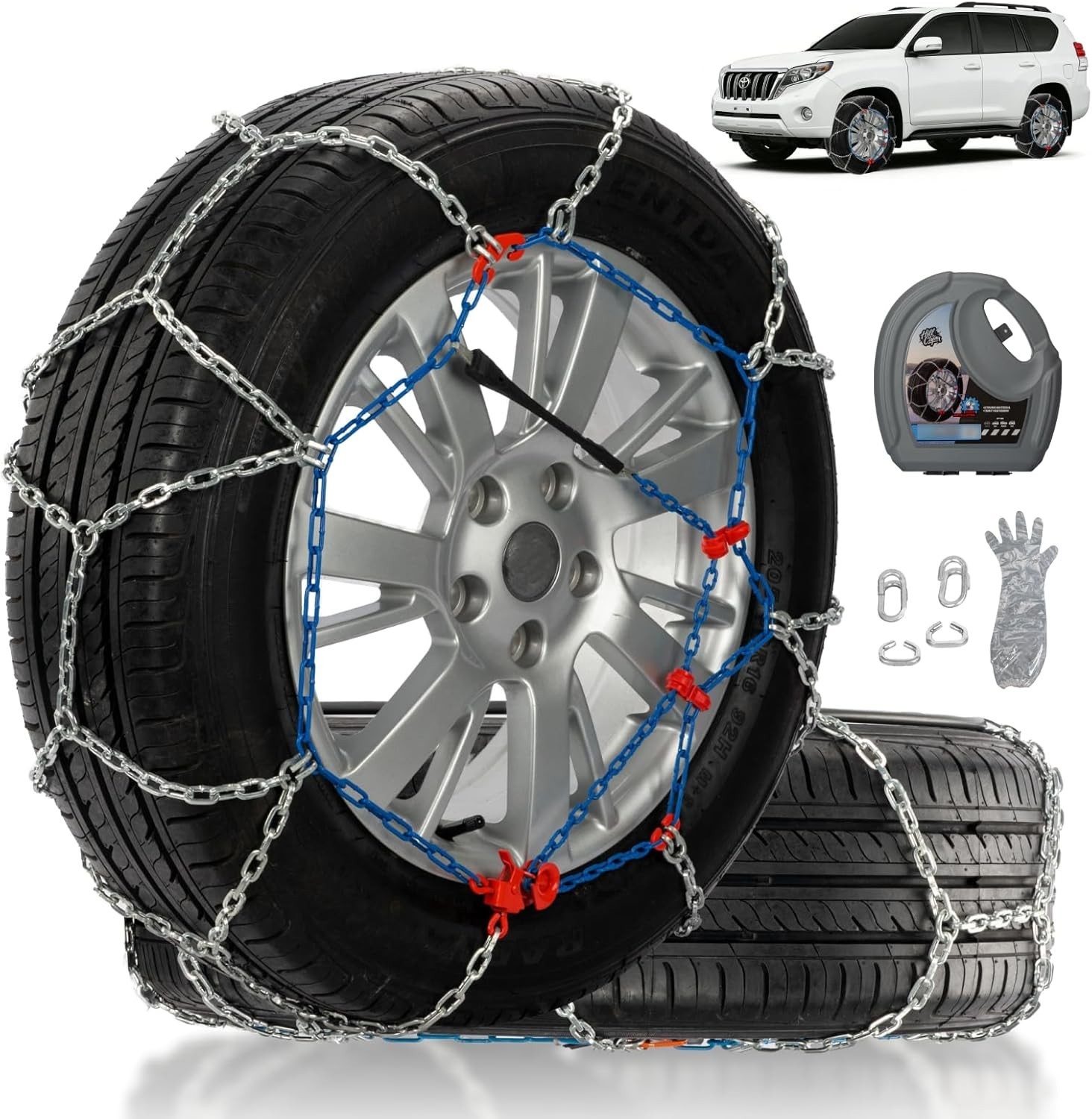 HP2315 Heavy Duty Snow Chains 13MM for Pickup SUV Set of 2