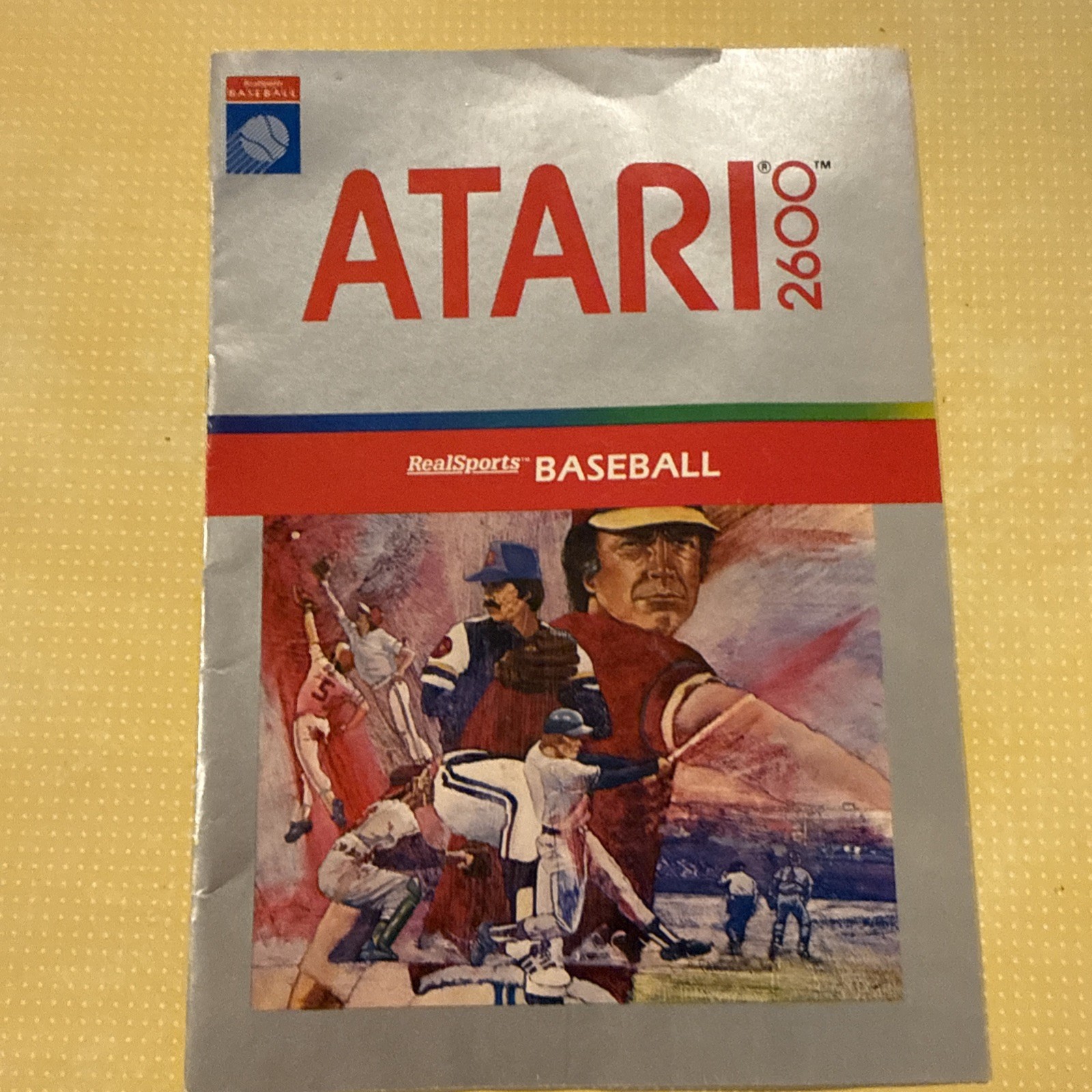1982 Atari Baseball Game Booklet