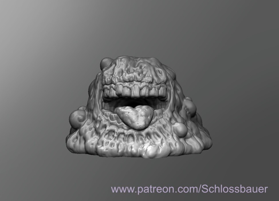Smiling Slime Jelly Monster Manual 28mm Scale DND D&D Tabletop Miniature SB