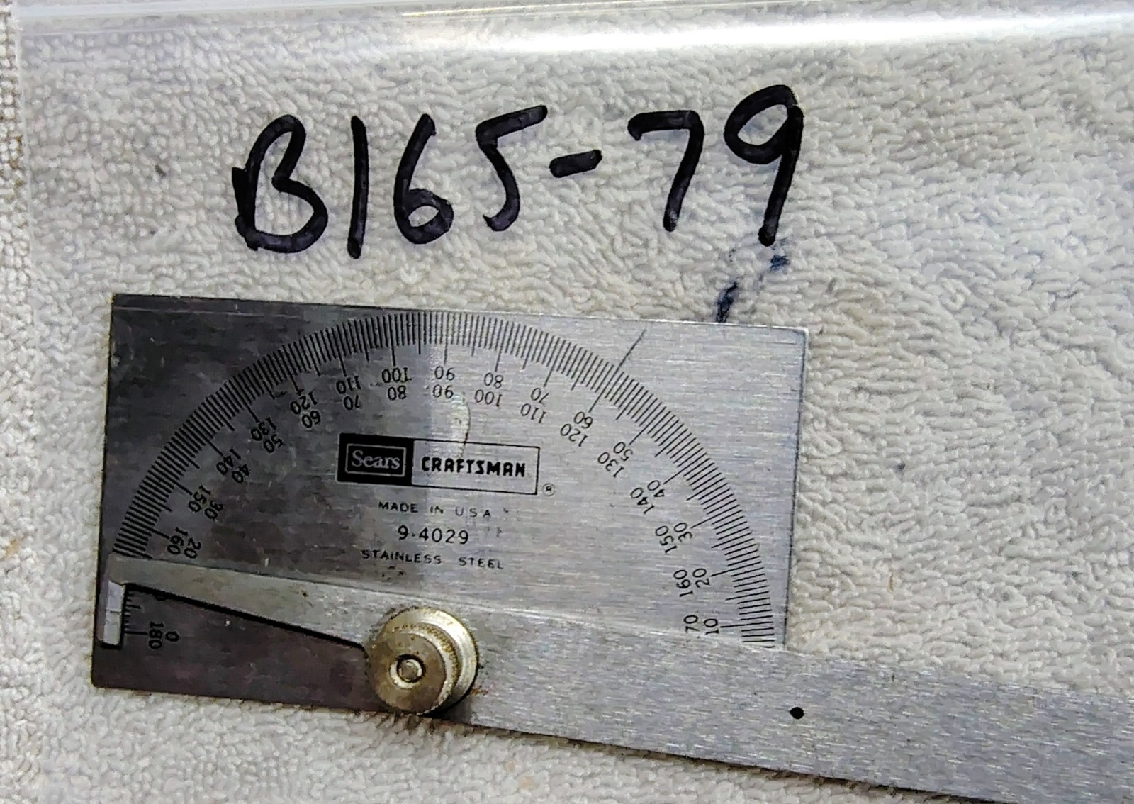 🗽 CRAFTSMAN NO 9 4029 STAINLESS PROTRACTOR MACHINIST/ TOOLMAKER