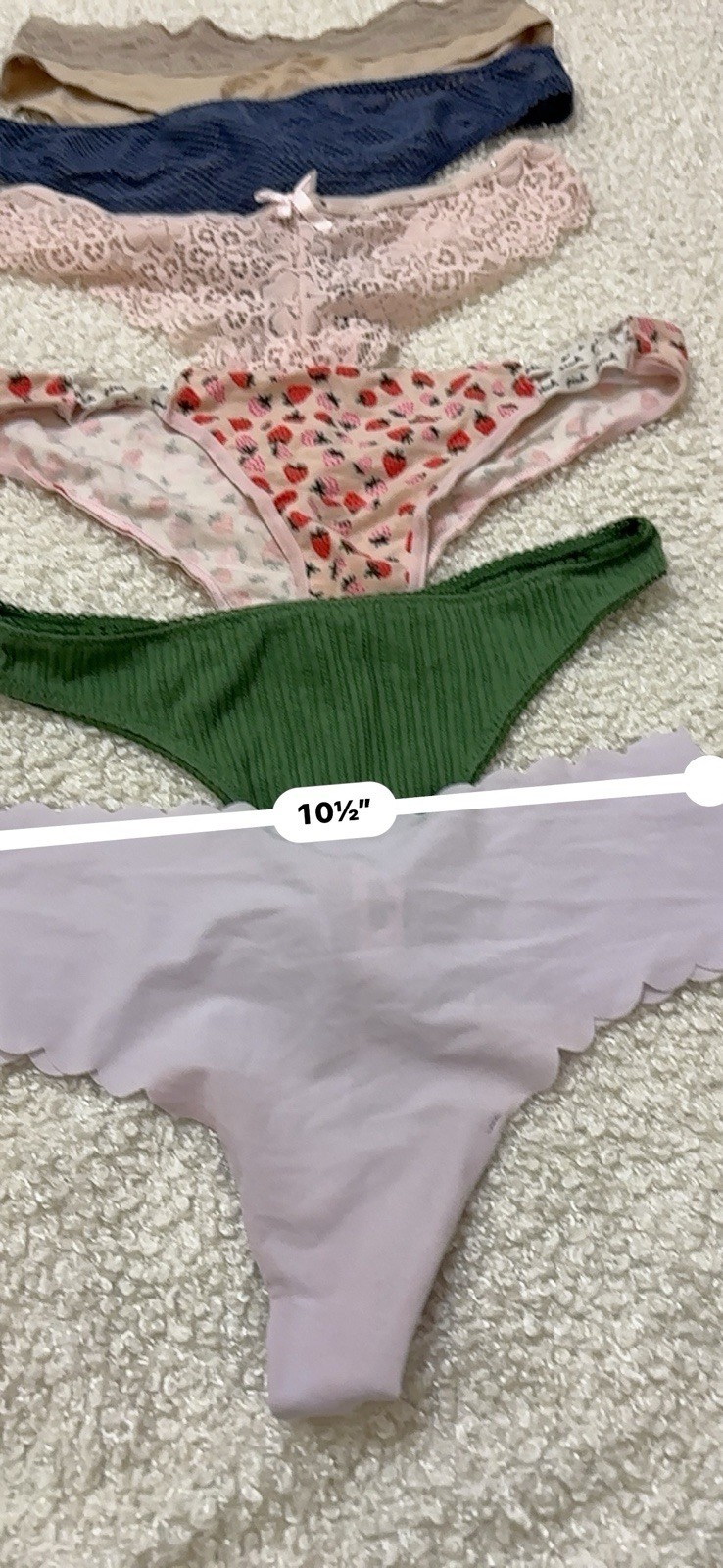 Vintage Mix Lote /6 Pantis#835