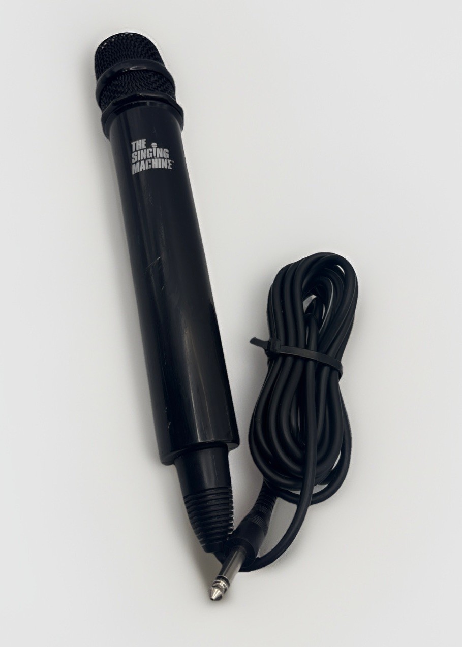 The Singing Machine Wired Microphone For Karaoke Machine 9" REPLACEMENT MIC ONL