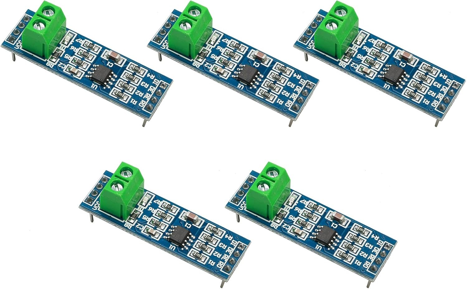 5 PCS RS-485 MAX485 Transceiver Chip Module TTL to SCM...